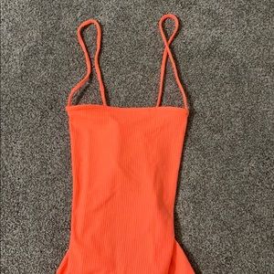 Orange body suite